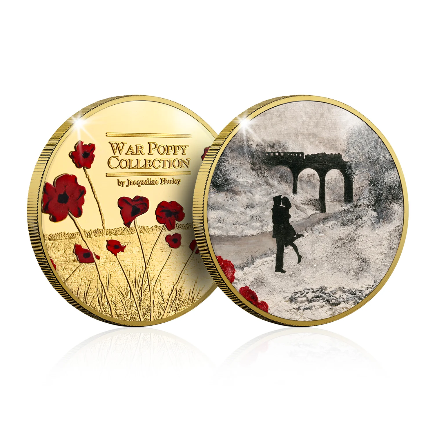 Jacqueline Hurley Home for Chrismas Gold-plated Prooflike Commemorative