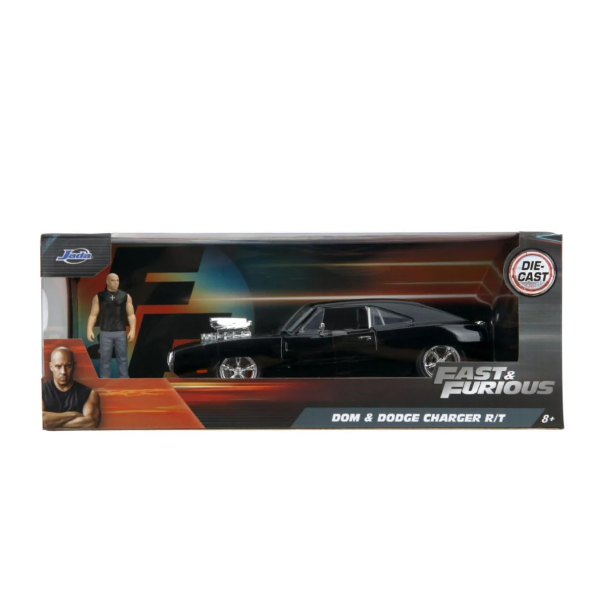 Fast & Furious 1970 Dodge Charger w/Dom Toretto 1:24 Scale Diecast Models - Image 8