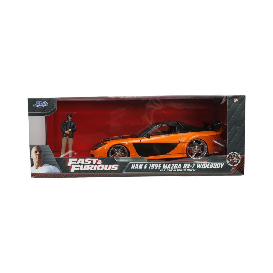 Fast & Furious 1997 Mazda RX-7 w/Han 1:24 Scale Model Car - Image 10