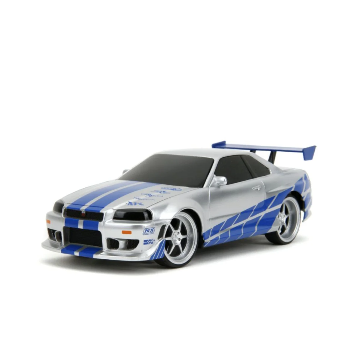 Fast & Furious 2002 Nissan Skyline GT-R (BNR34) 1:24 Scale Remote Control Model Car - Image 2