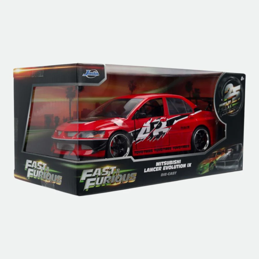 Fast & Furious 2006 Mitsubishi Lancer Evolution IX 1:24 Scale Diecast Model Car - Image 10
