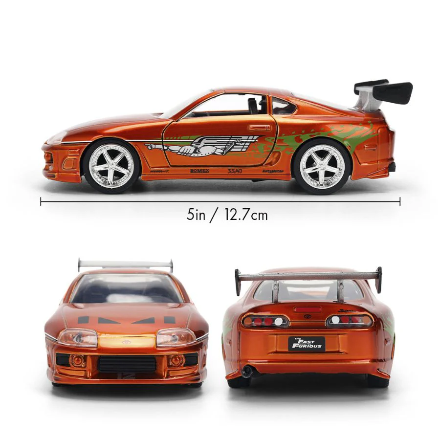 Fast & Furious Brian’s 1995 Toyota Supra Anniversary 1:32 Scale Diecast Model Car - Image 7