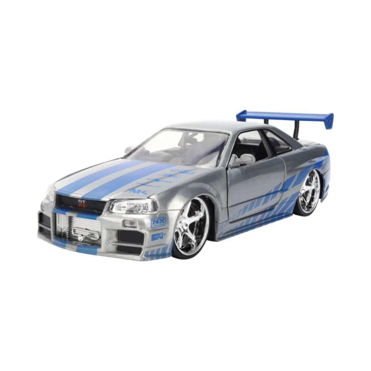Fast & Furious Brian's 2002 Nissan Skyline GT-R (BNR34) 1:24 Scale Diecast Model Car