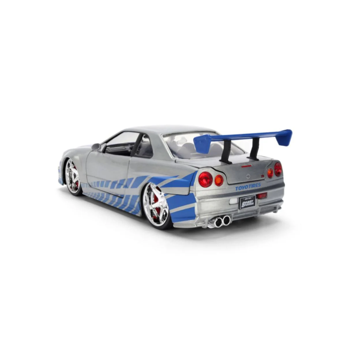 Fast & Furious Brian's 2002 Nissan Skyline GT-R (BNR34) 1:24 Scale Diecast Model Car - Image 3