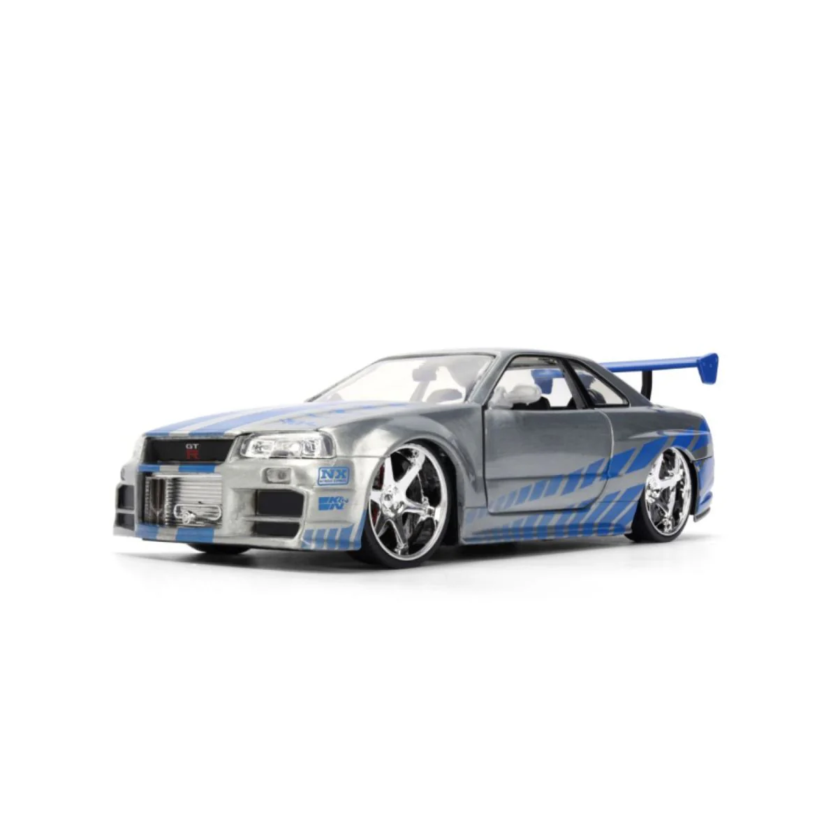 Fast & Furious Brian's 2002 Nissan Skyline GT-R (BNR34) 1:24 Scale Diecast Model Car - Image 4