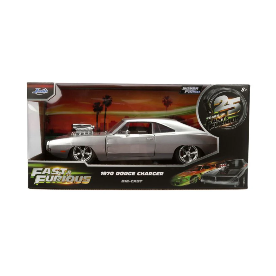 Fast & Furious Dom’s 1970 Dodge Charger 1:24 Scale Diecast Model Car - Image 2