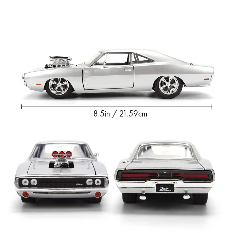 Fast & Furious Dom’s 1970 Dodge Charger 1:24 Scale Diecast Model Car - Image 7