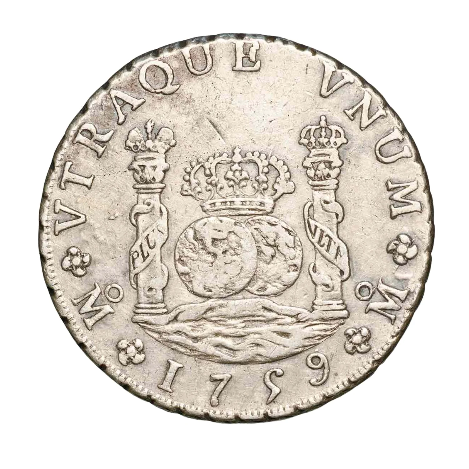 Spanish-American Ferdinand VI 1746-59 Silver 8 Reales Very Fine-Extremely Fine - Image 2