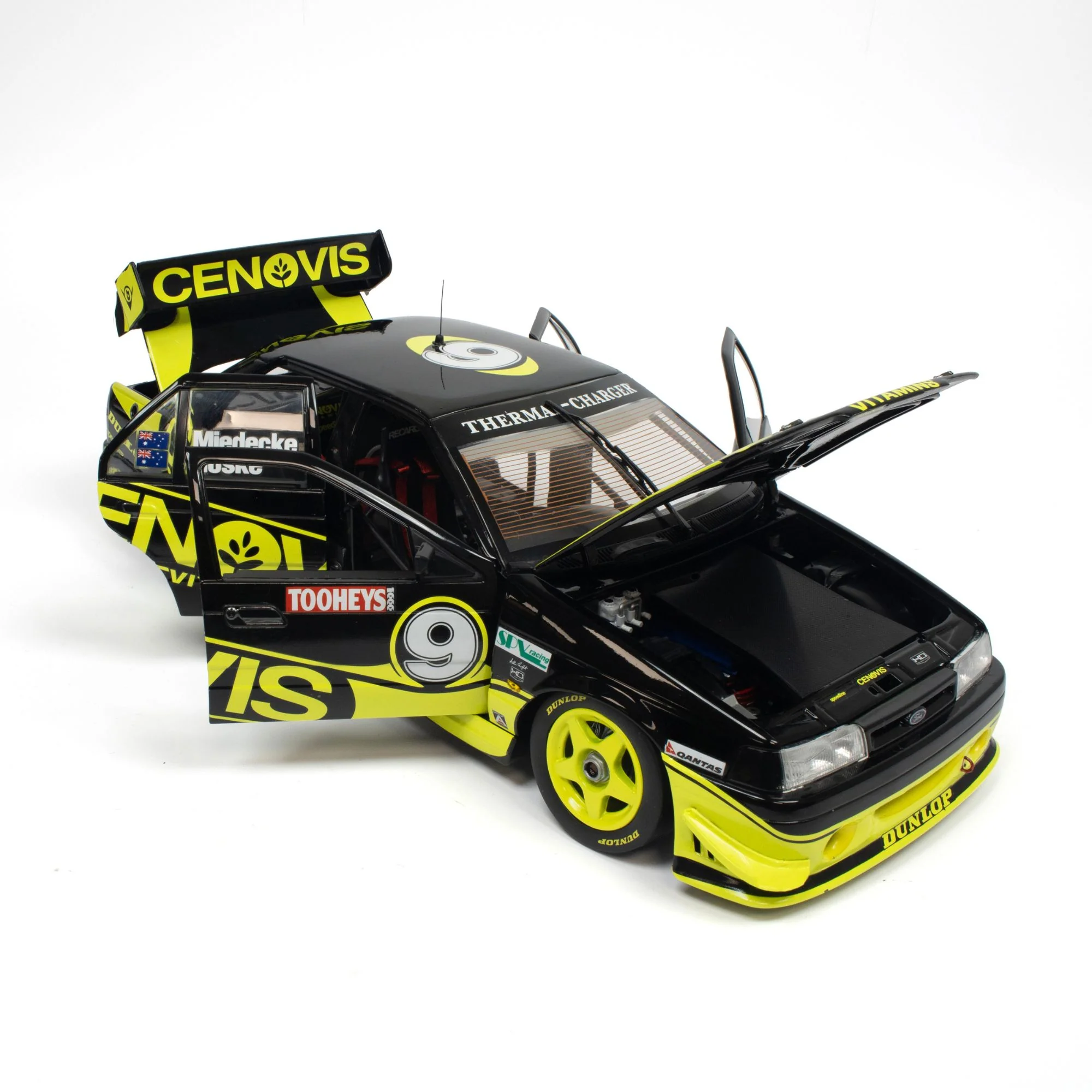FORD FALCON EB - ALLAN MOFFAT RACING - ANDREW MIEDECKE/MARK NOSKE #9 - 1995 BATHURST 1000 - 1:18 Scale Diecast Model Car - Image 2