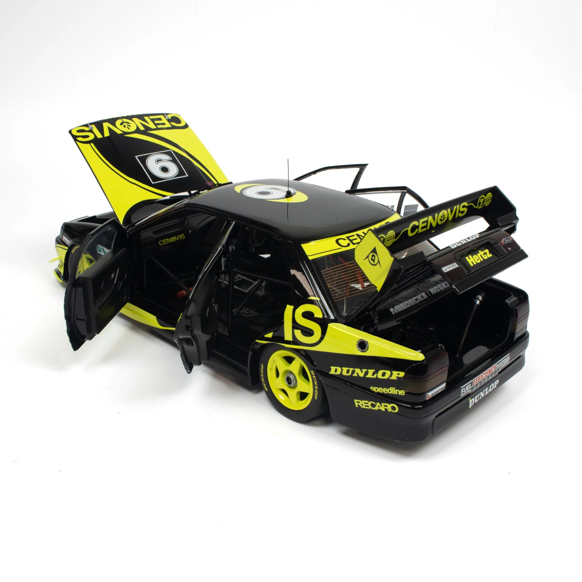 FORD FALCON EB - ALLAN MOFFAT RACING - ANDREW MIEDECKE/MARK NOSKE #9 - 1995 BATHURST 1000 - 1:18 Scale Diecast Model Car - Image 8