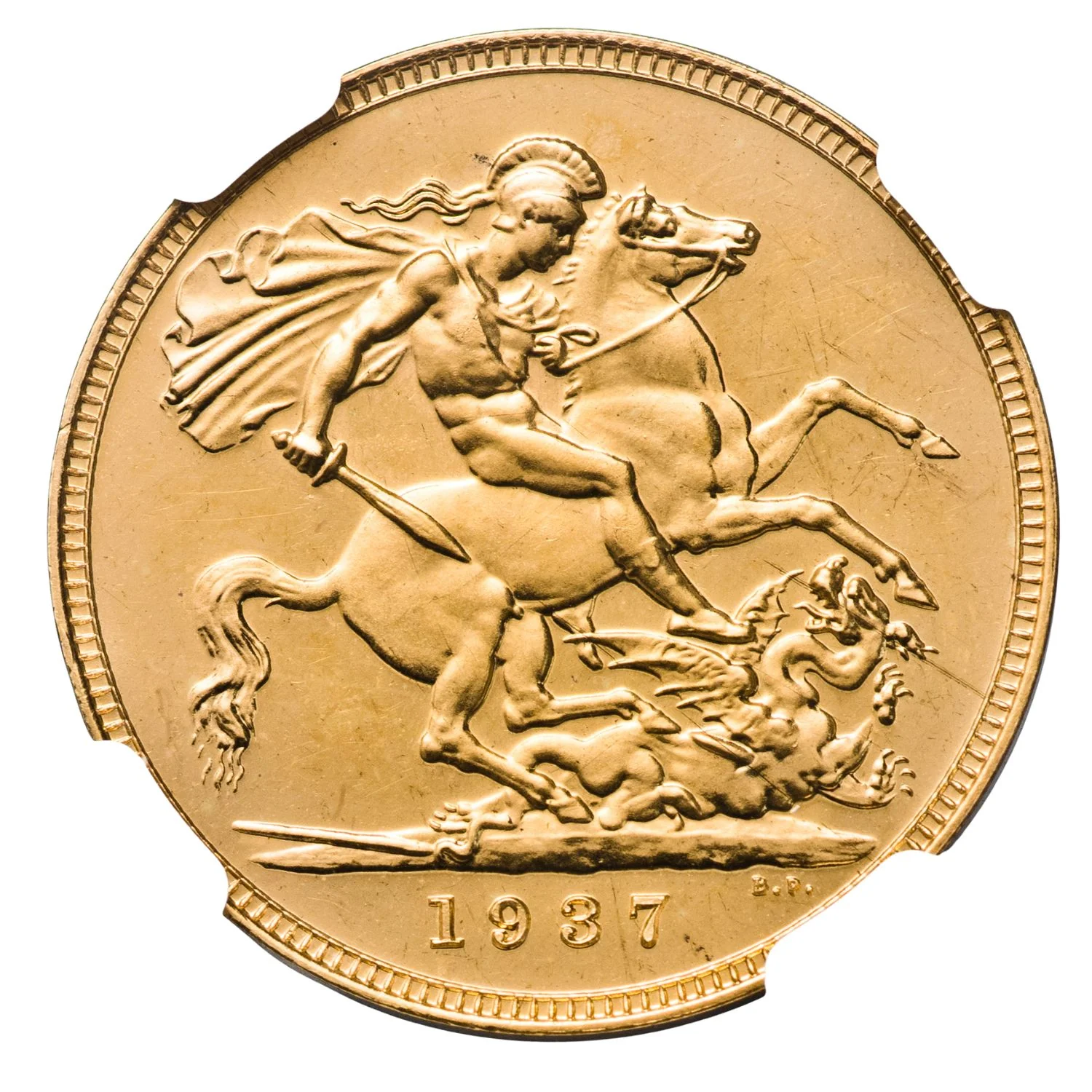Great Britain George VI 1937 Gold Sovereign Proof NGC PR64 - Image 3