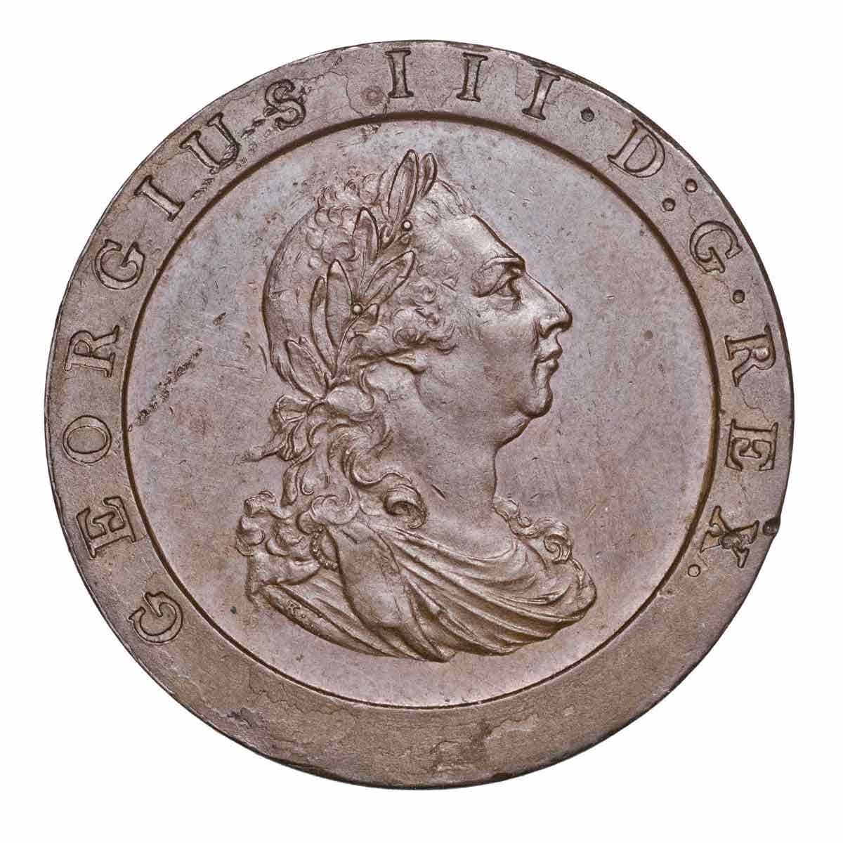George III 1797 Cartwheel Penny Extremely Fine - Image 2