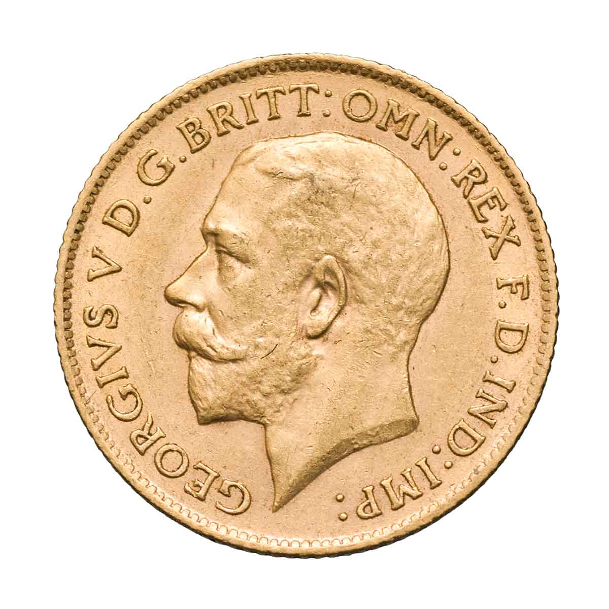 George V 1911P Gold Half Sovereign Very Fine - Image 2