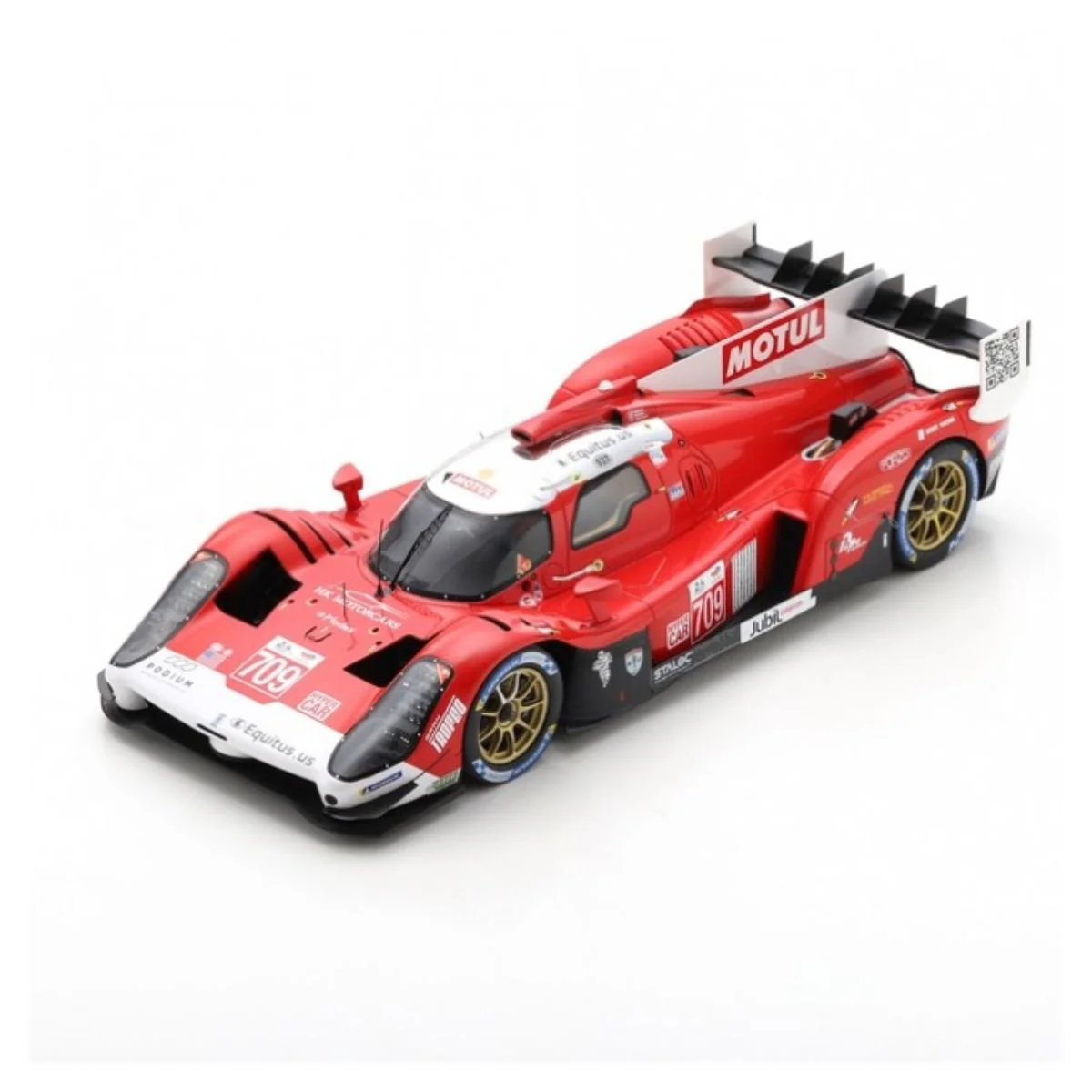 Glickenhaus 007 LMH No.709 Glickenhaus Racing - 3rd 24H Le Mans 2022 - R. Briscoe - R. Westbrook - F. Mailleux.  With Acrylic Cover - 1:18 Scale Resin Model Car