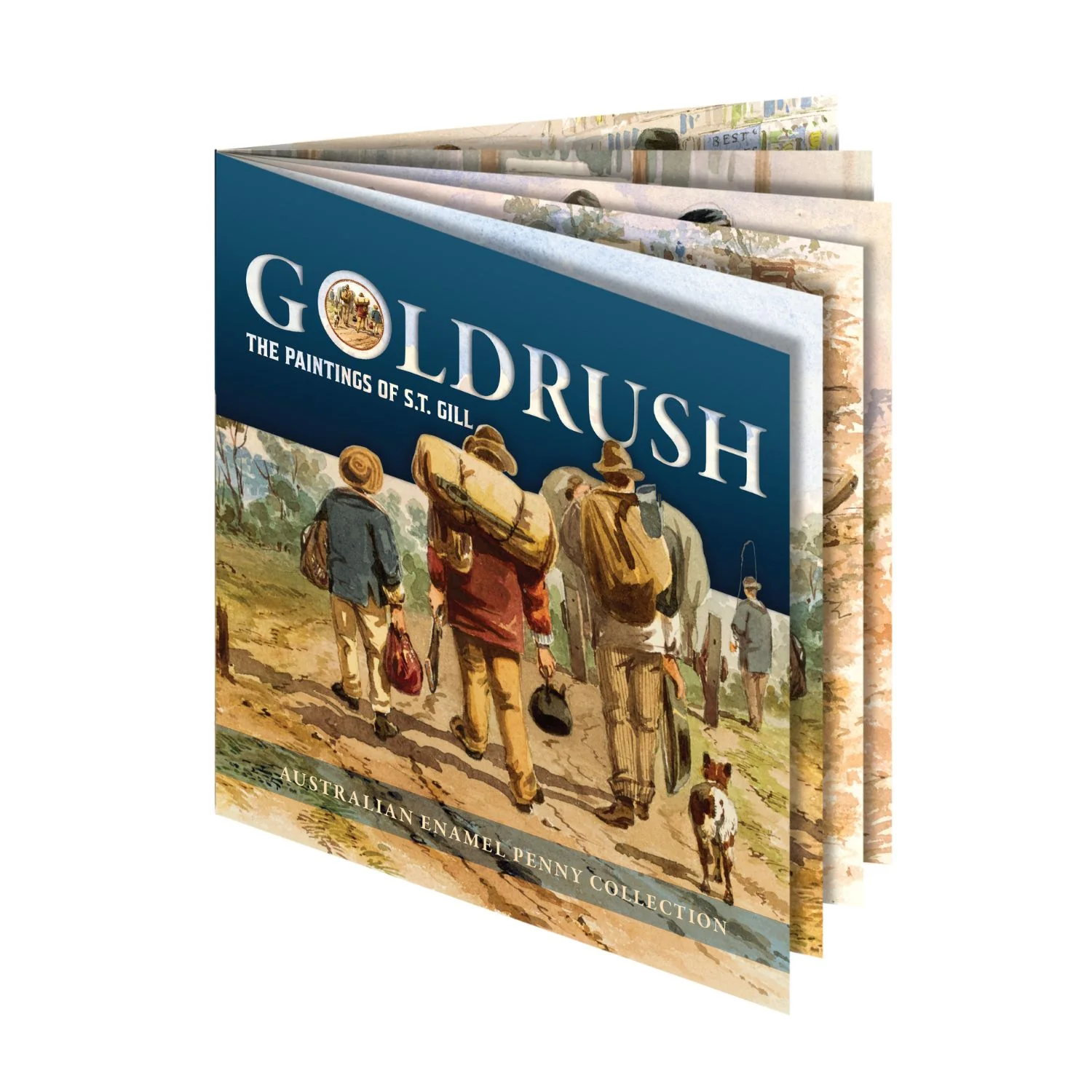 Gold Rush - The Paintings of S.T. Gill Enamel Penny 5-Coin Collection - Image 9