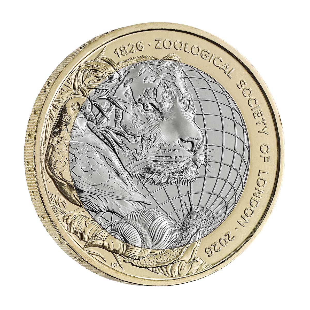 Great Britain 200 Years of Zoological Society of London 2026 £2 Bimetal Brilliant Uncirculated Coin - Image 3