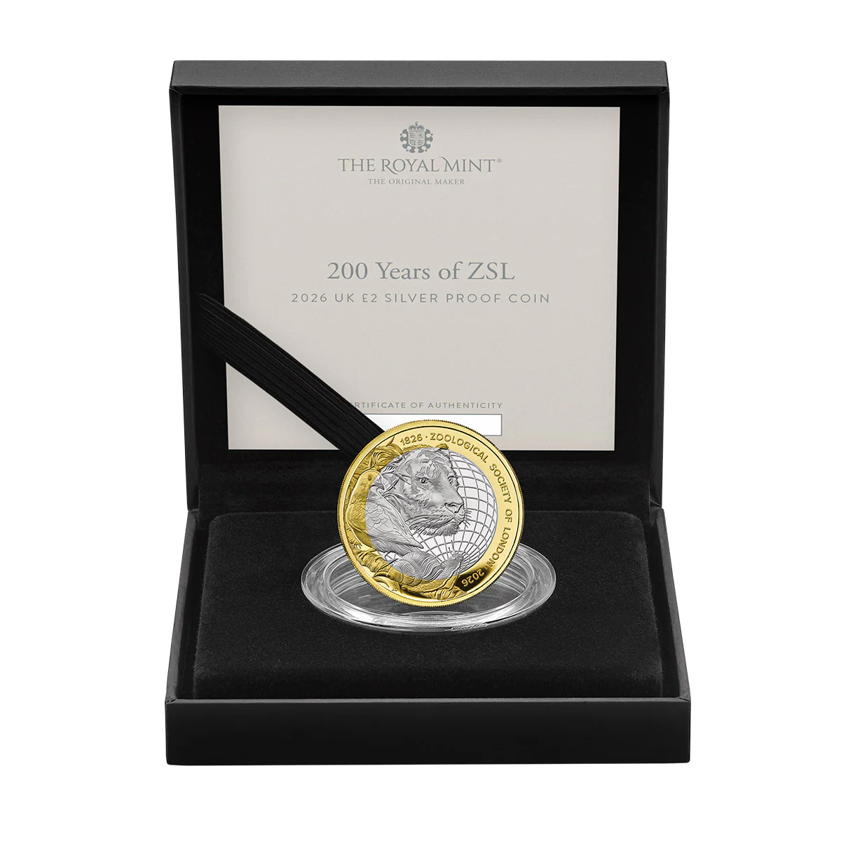 Great Britain 200 Years of Zoological Society of London 2026 £2 Bimetal Silver Proof Coin - Image 4