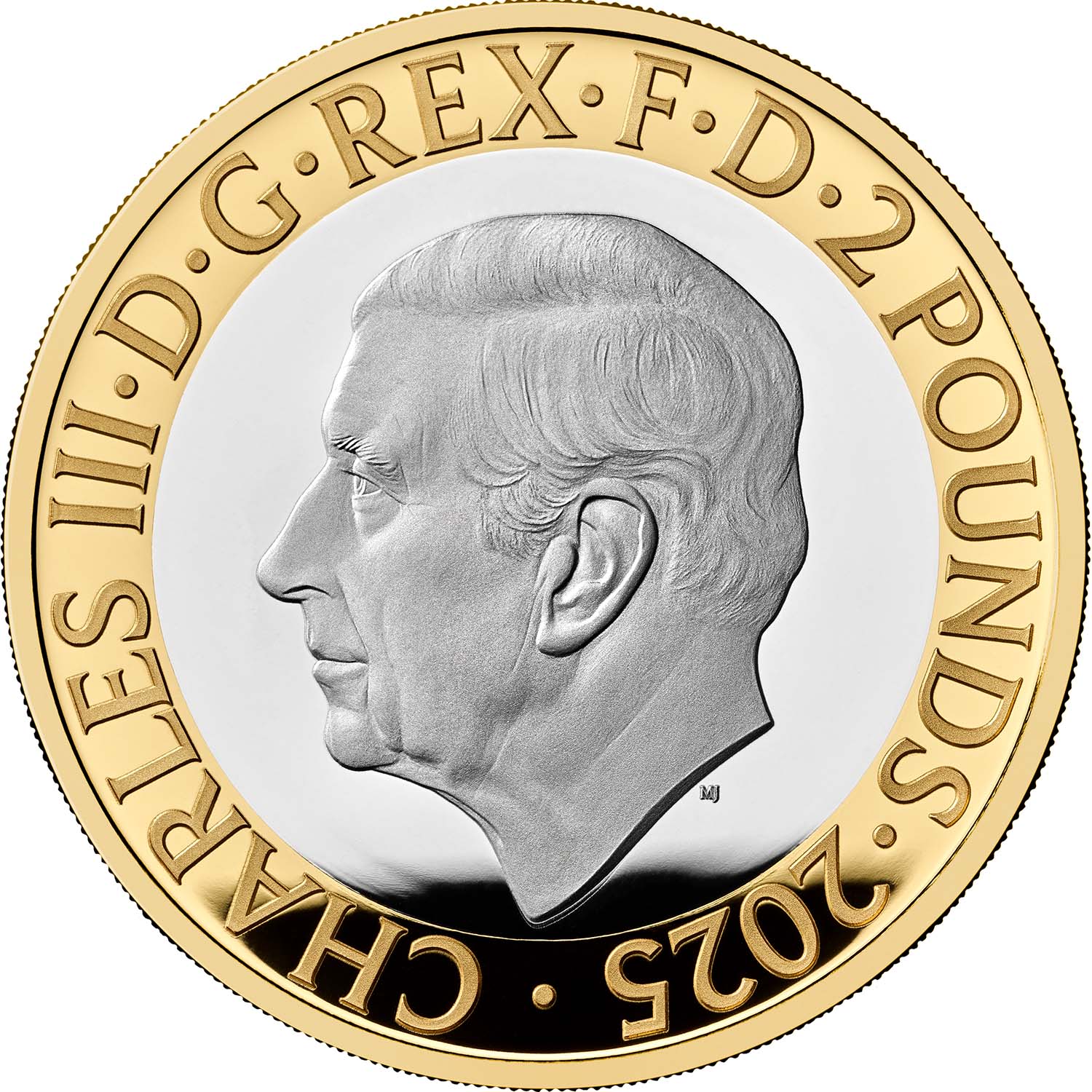 Great Britain 350th Anniversary of the Royal Observatory 2025 £2 Bimetal Silver Proof Piedfort Coin - Image 2