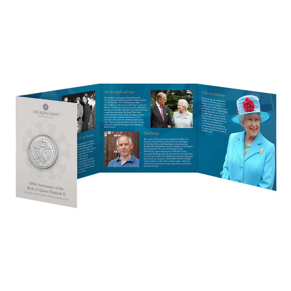 Great Britain Centenary of the Birth of Queen Elizabeth II 2026 £5 Cupro-Nickel Brilliant Uncirculated Coin - Image 4