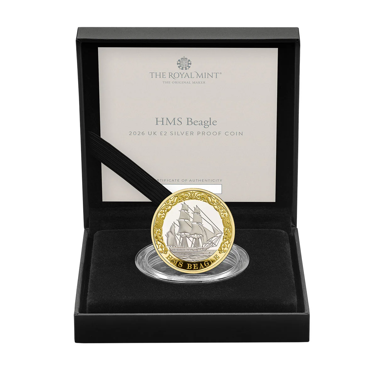 Great Britain HMS Beagle 2026 £2 Bimetal Silver Proof Coin - Image 4