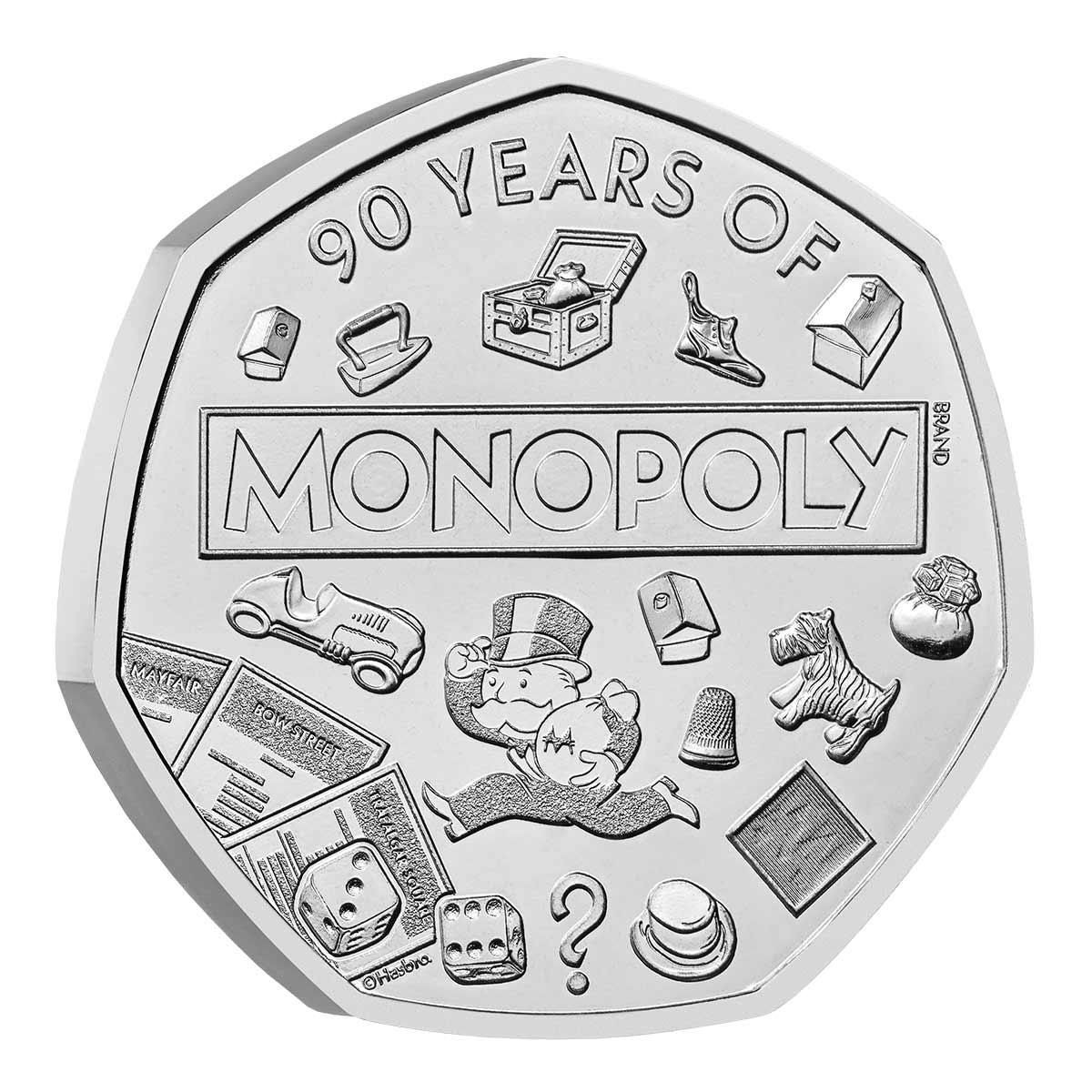 Great Britain Monopoly 90th Anniversary 2025 50p Brilliant Uncirculated Coin - Image 3
