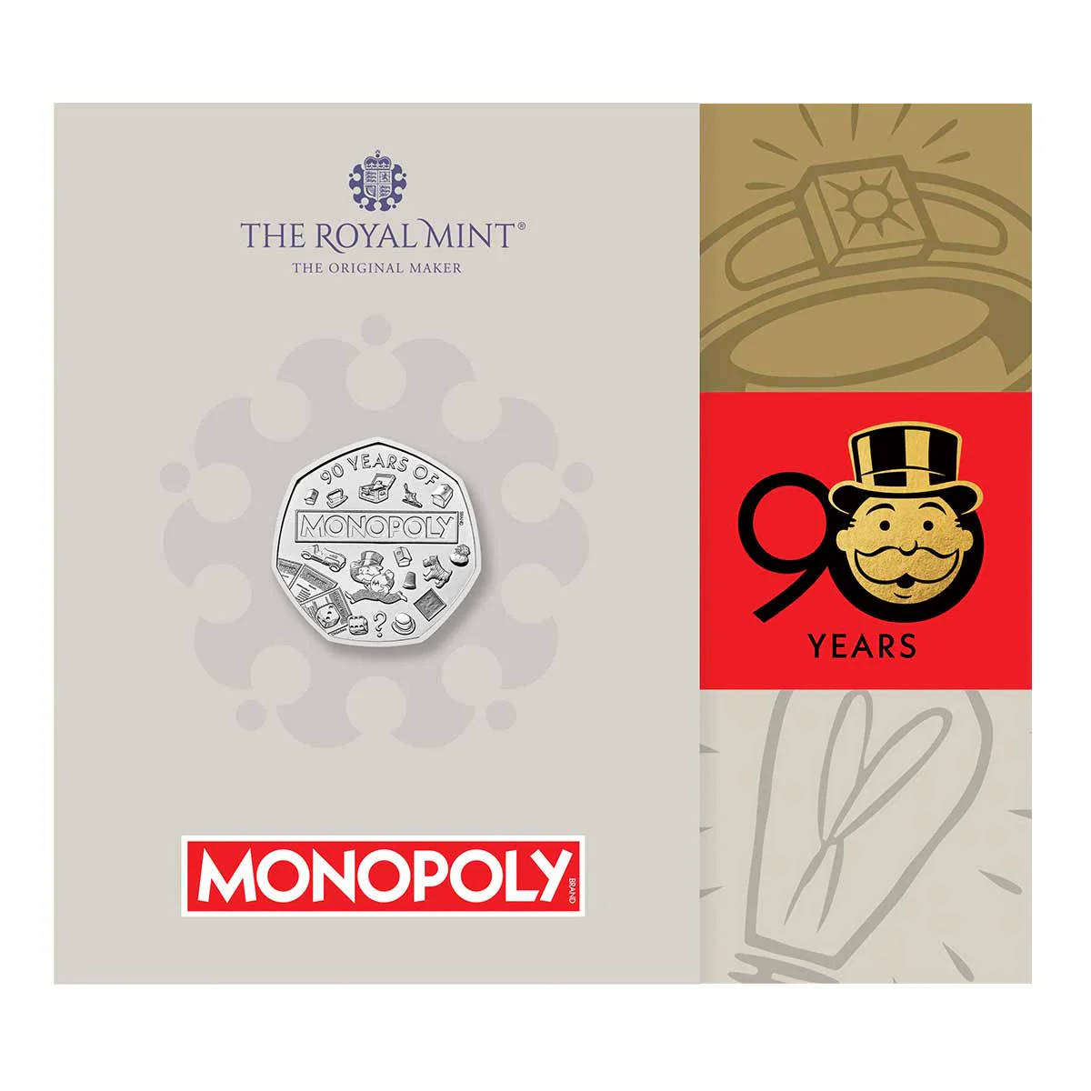 Great Britain Monopoly 90th Anniversary 2025 50p Brilliant Uncirculated Coin - Image 4