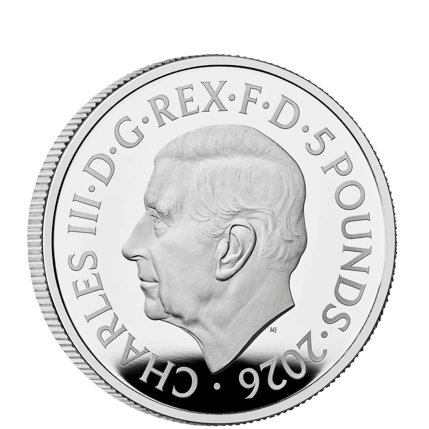 Great Britain Portraits of Queen Elizabeth II 2026 £5 Arnold Machin Silver Proof Coin - Image 2