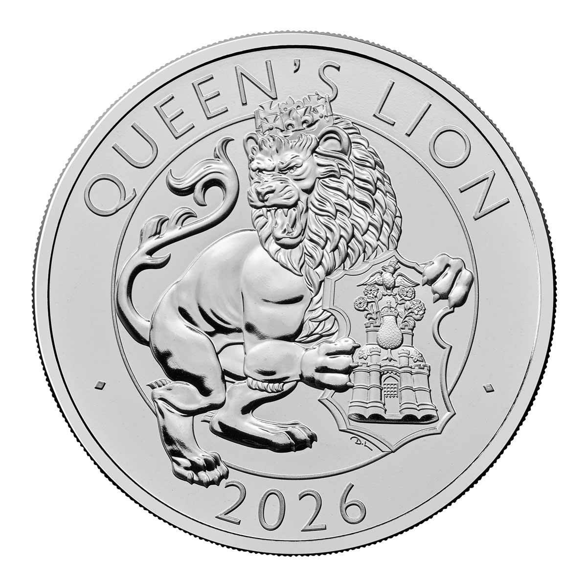 Great Britain Royal Tudor Beasts 2026 £5 Queen's Lion Cupro-Nickel Brilliant Uncirculated Coin - Image 2
