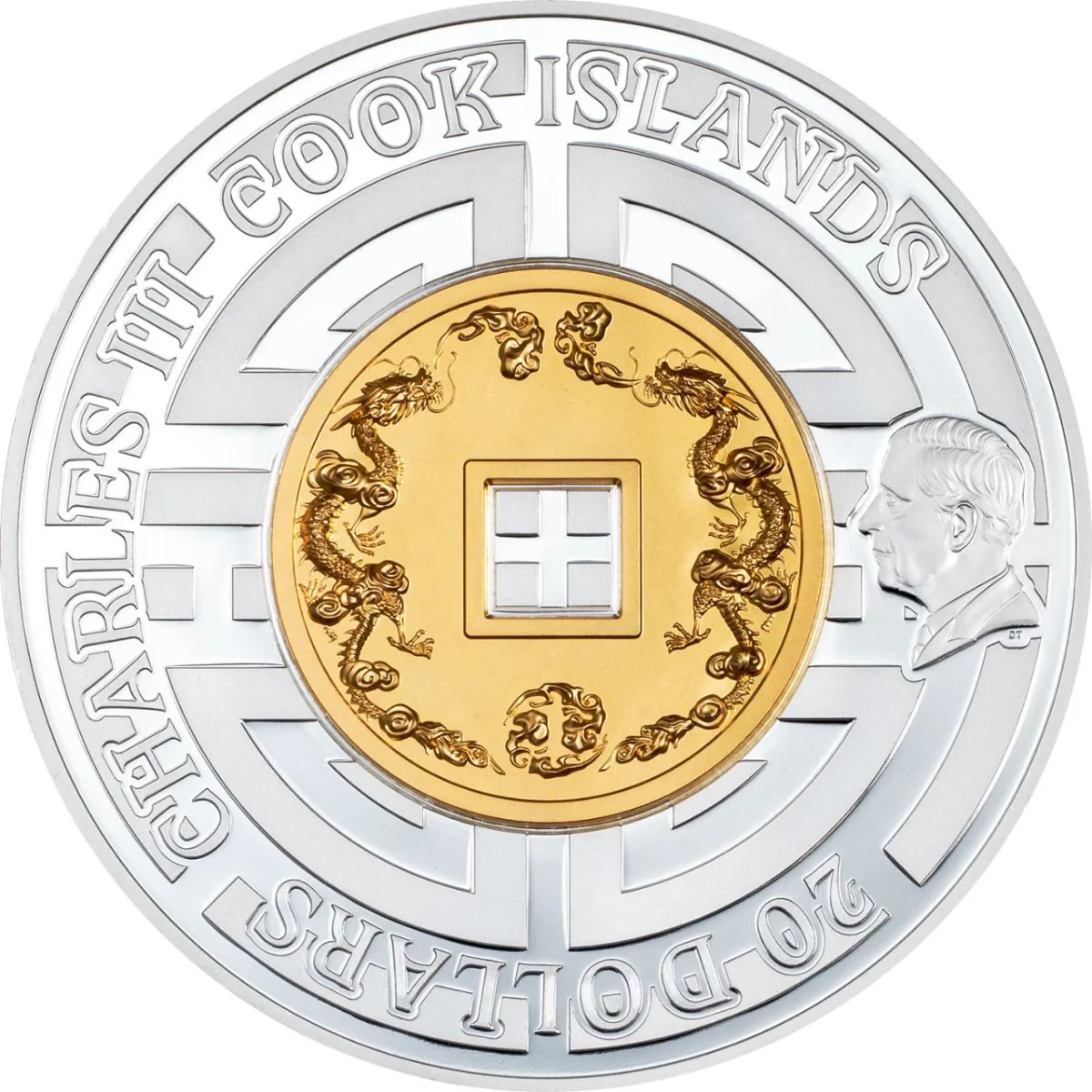 Great Wall of China 2025 $20 Ultra High Relief Gold-plated 3oz Silver Proof Coin - Image 2