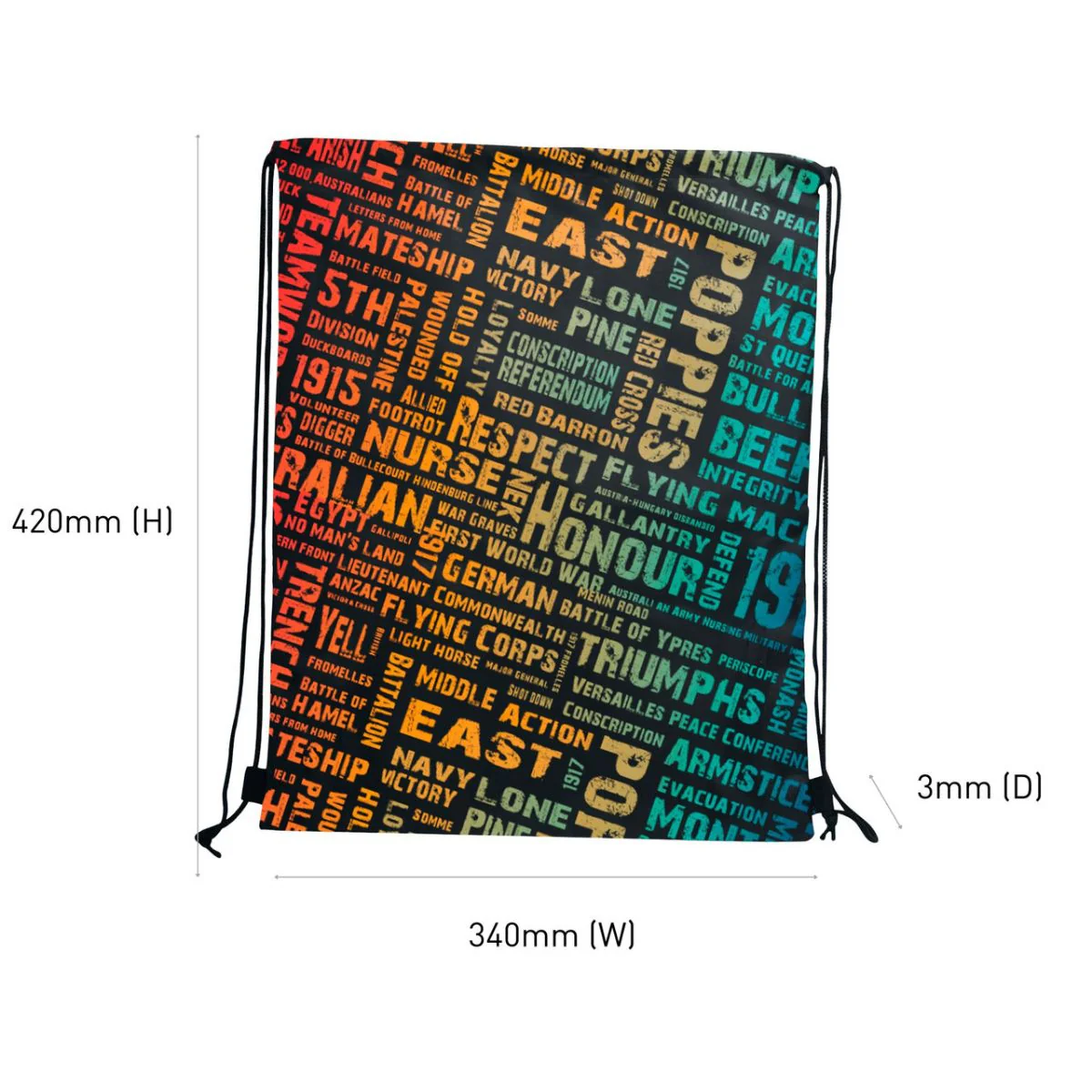 Great War Nylon Gym Bag - Image 3