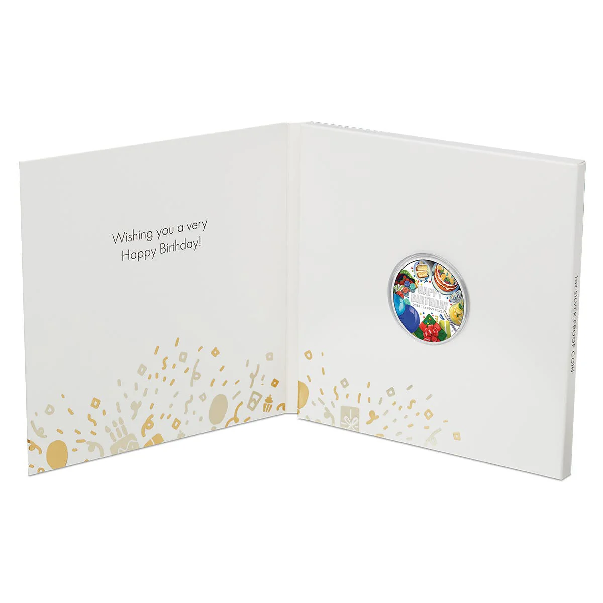 Happy Birthday 2024 $1 Colour 1oz Silver Proof Coin - Image 3