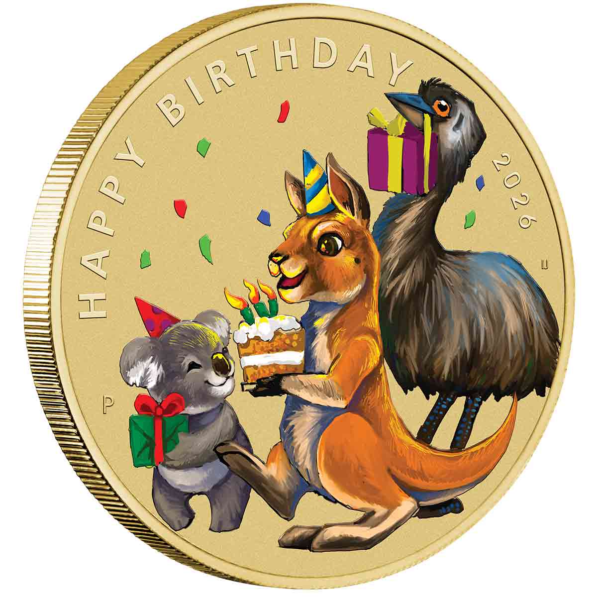 Australia Happy Birthday 2026 $1 Stamp & Coin Cover - Image 2