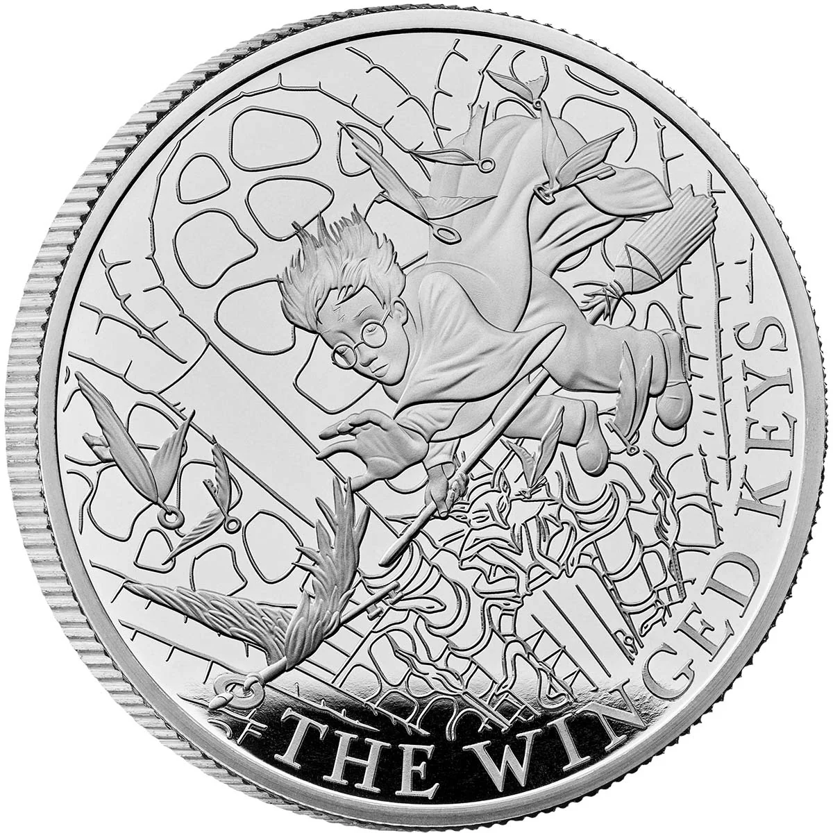 Harry Potter Winged Keys 2024 £2 1oz Silver Proof Coin