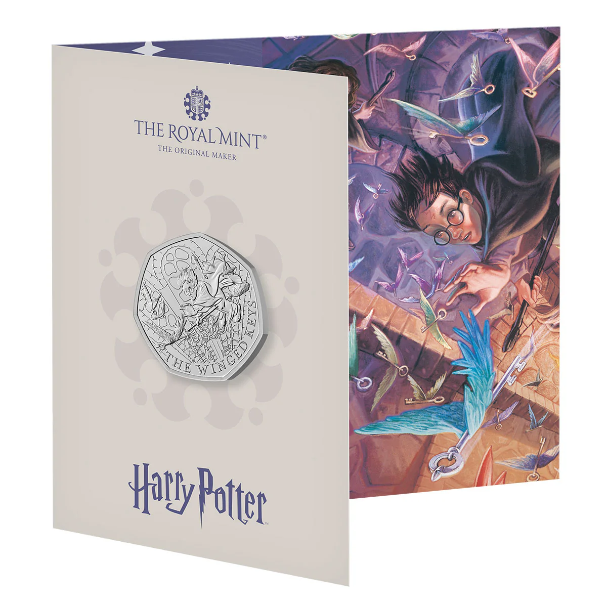 Great Britain Harry Potter Winged Keys 2024 50p Cupro-Nickel Brilliant Uncirculated Coin - Image 3