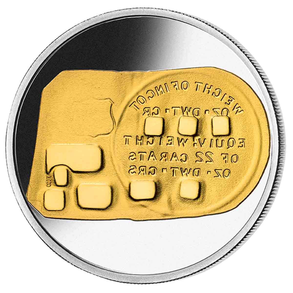 1852 Adelaide Assay Office Gold Ingot Replica - Image 2