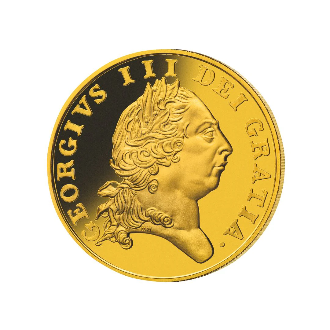Great Britain 1788 Spade Guinea Gold-plated Replica - Image 2