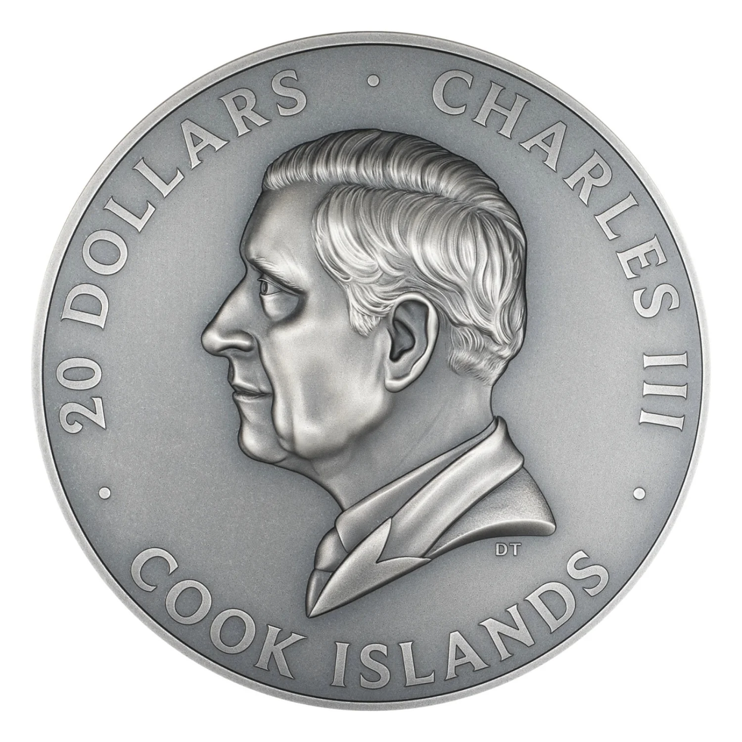 Hidden Treasure - Grande Europe 2025 $20 High Relief Gold-plated 3oz Silver Antique Coin - Image 2