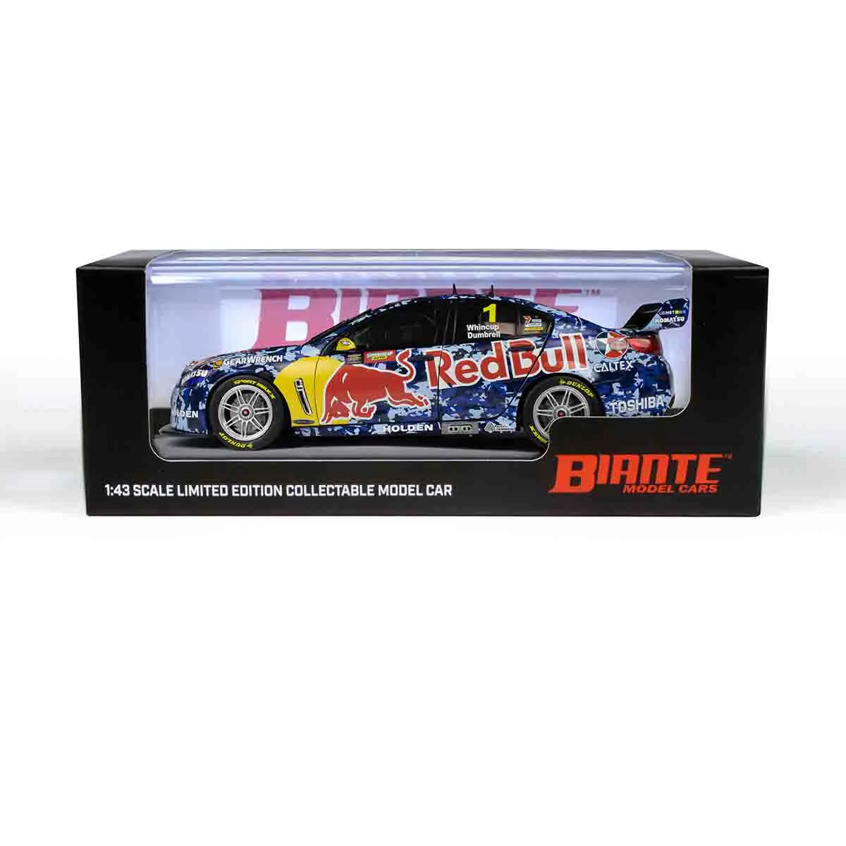 HOLDEN VF COMMODORE - RED BULL RACING #1 - WHINCUP/DUMBRELL - 2014 BATHURST 1000 AIR FORCE LIVERY - 1:43 Scale Diecast Model Car - Image 9