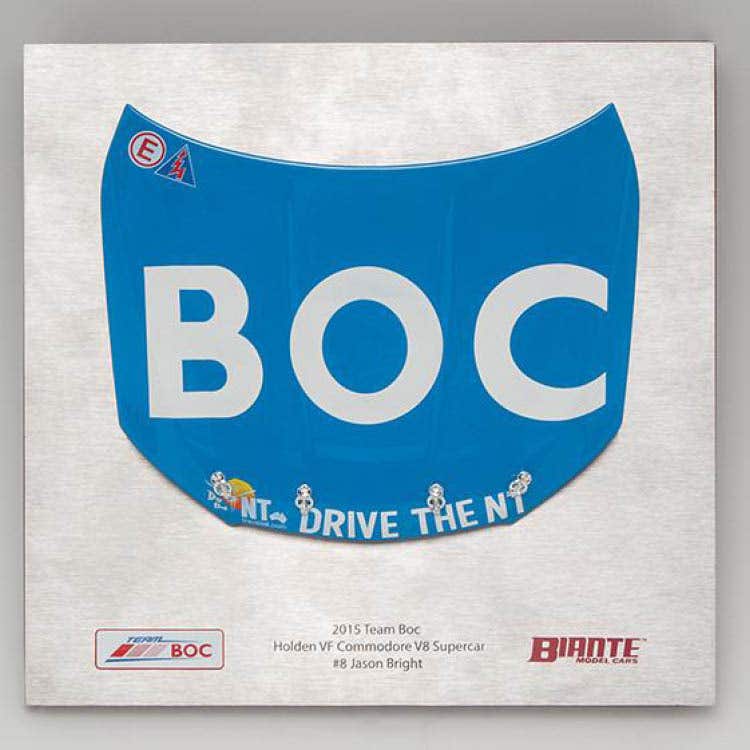 Holden VF Commodore Supercar - Team BOC 2015 (Jason Bright) - 1:10 Model Bonnet - Image 4