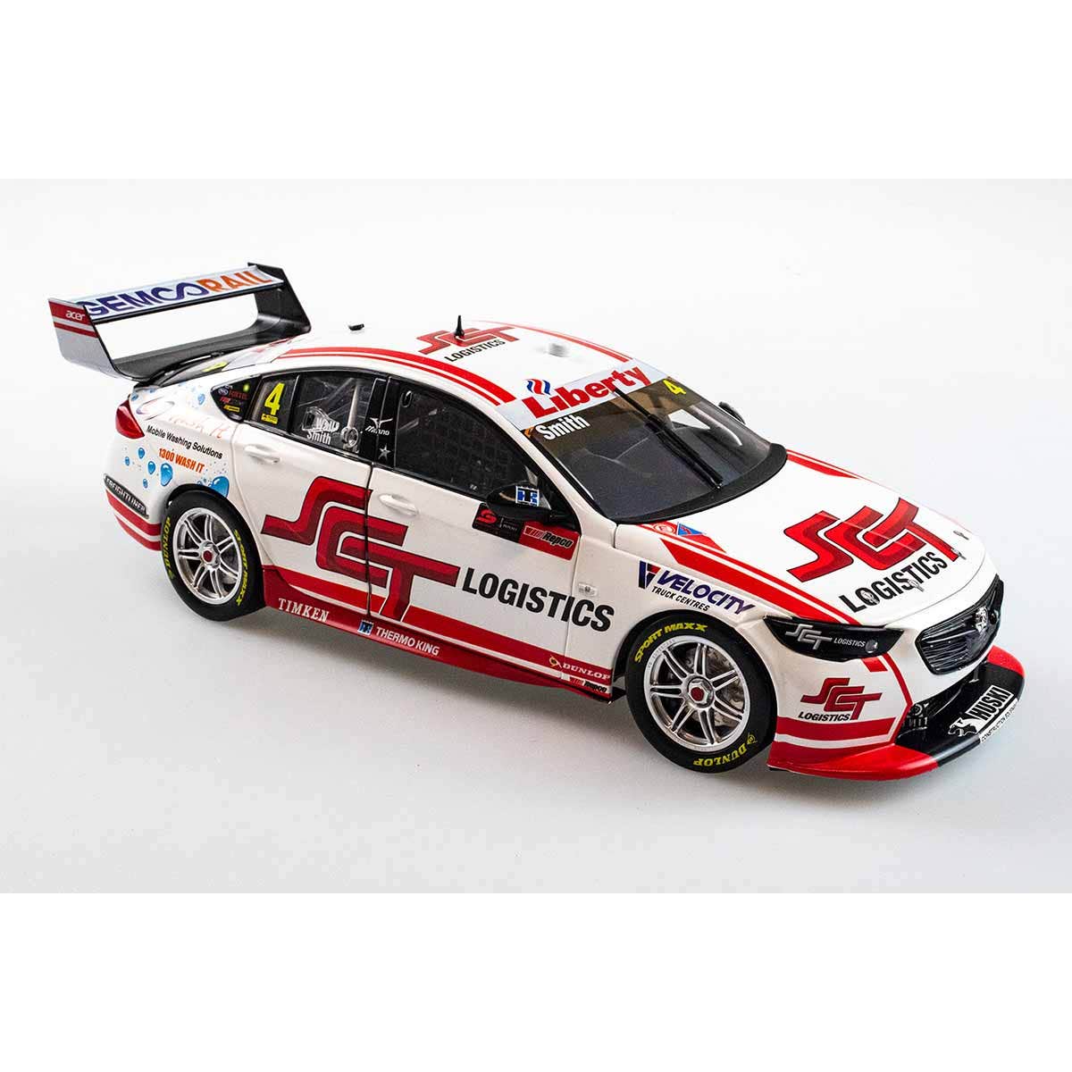 HOLDEN ZB COMMODORE - BJR SCT LOGISTICS -  SMITH/WALL #4 - 2021 REPCO Bathurst 1000 - 1:18 Scale Diecast Model Car - Image 3