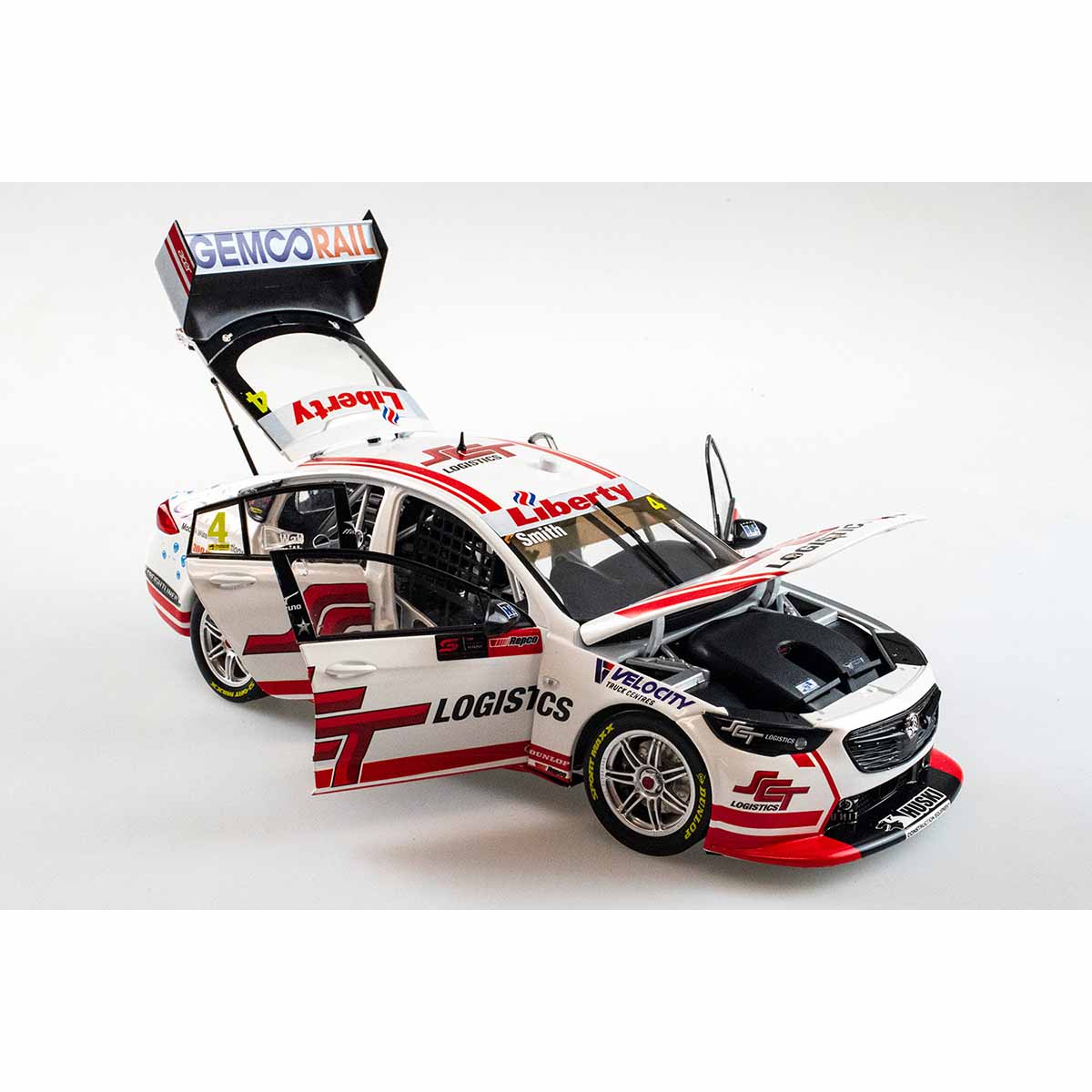 HOLDEN ZB COMMODORE - BJR SCT LOGISTICS -  SMITH/WALL #4 - 2021 REPCO Bathurst 1000 - 1:18 Scale Diecast Model Car - Image 6