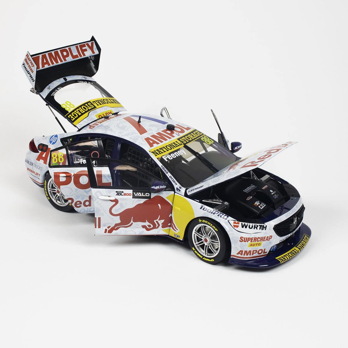 HOLDEN ZB COMMODORE - RED BULL AMPOL RACING - FEENEY #88 - 2022 VAILO Adelaide 500 Race 34 WINNER (Feeney's 1st Race Win) - 1:18 Scale Diecast Model Car - Image 2