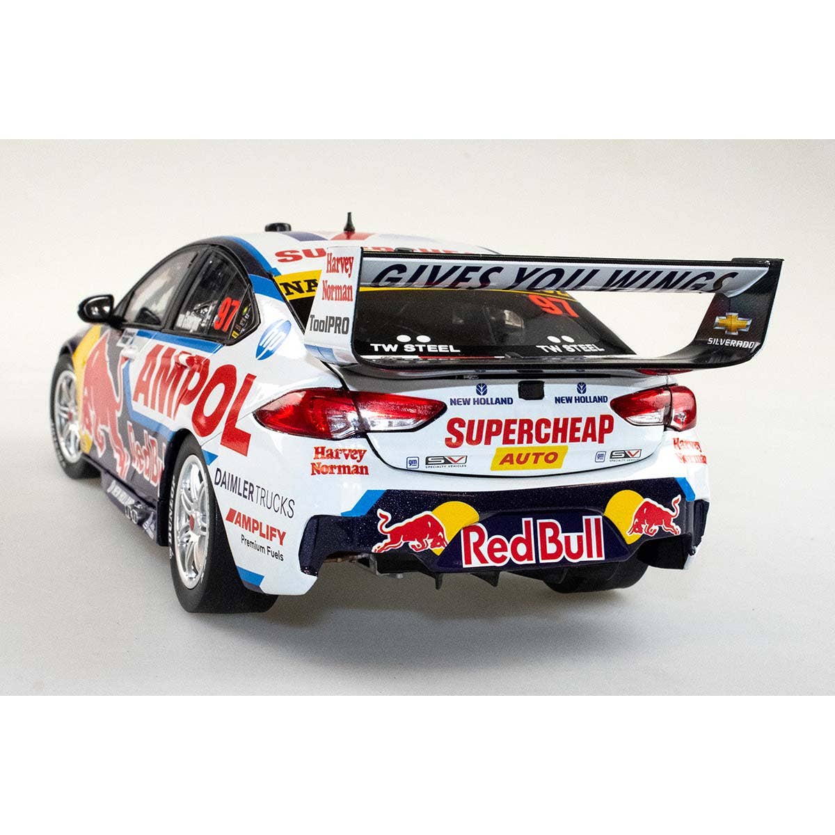 HOLDEN ZB COMMODORE - RED BULL AMPOL RACING - SHANE VAN GISBERGEN #97 - 2022 Bunnings Trade Perth Supernight Race 10 - 600th Holden Race Win - Winner - 1:12 Scale Resin Model Car - Image 2