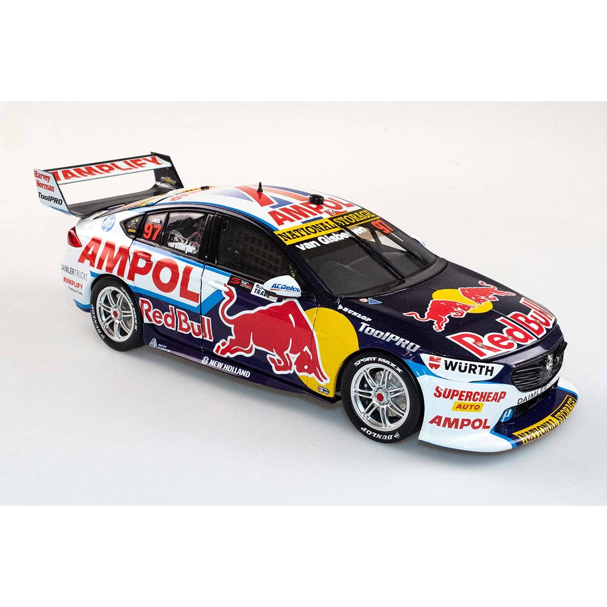 HOLDEN ZB COMMODORE - RED BULL AMPOL RACING - SHANE VAN GISBERGEN #97 - 2022 Bunnings Trade Perth Supernight Race 10 - 600th Holden Race Win - Winner - 1:12 Scale Resin Model Car - Image 3