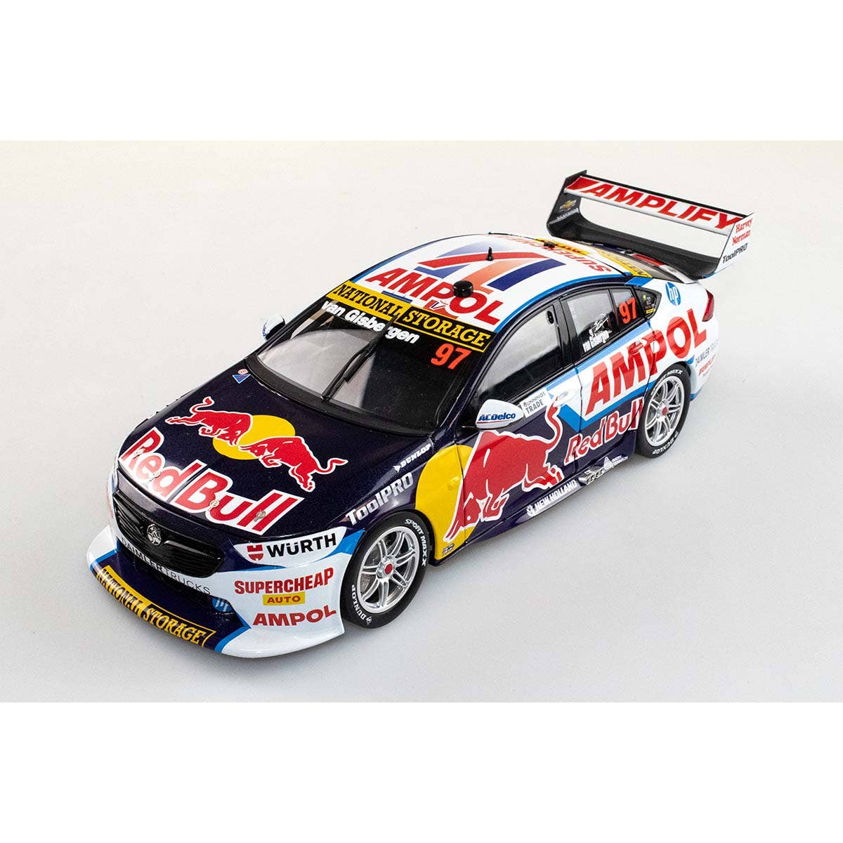 HOLDEN ZB COMMODORE - RED BULL AMPOL RACING - SHANE VAN GISBERGEN #97 - 2022 Bunnings Trade Perth Supernight Race 10 - 600th Holden Race Win - Winner - 1:12 Scale Resin Model Car - Image 4
