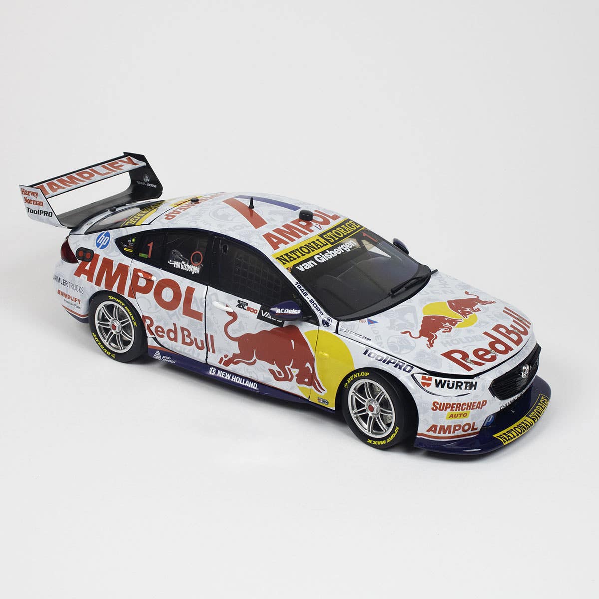 HOLDEN ZB COMMODORE - RED BULL AMPOL RACING - VAN GISBERGEN #1 - 2022 VAILO Adelaide 500 CHAMPIONSHIP WINNER - 1:12 Scale Resin Model Car - Image 3