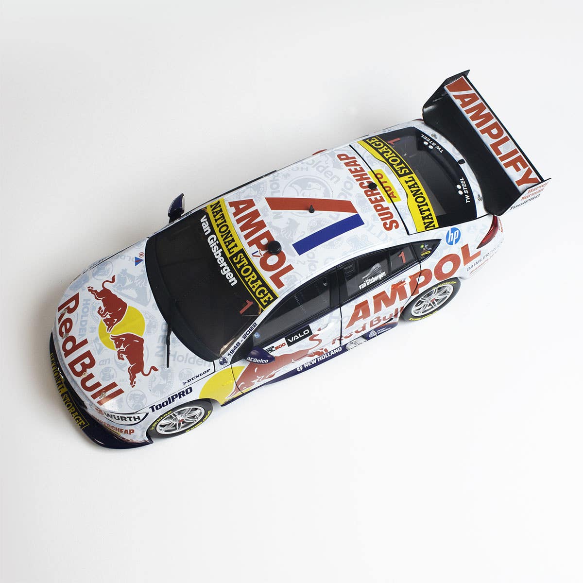 HOLDEN ZB COMMODORE - RED BULL AMPOL RACING - VAN GISBERGEN #1 - 2022 VAILO Adelaide 500 CHAMPIONSHIP WINNER - 1:12 Scale Resin Model Car - Image 5