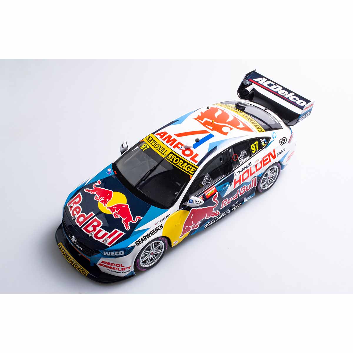 HOLDEN ZB COMMODORE RED BULL HOLDEN RACING - #97 VAN GISBERGEN/TANDER - 2020 BATHURST 1000 WINNER - "Thanks Holden Fans" - 1:18 Scale Diecast Model Car - Image 7