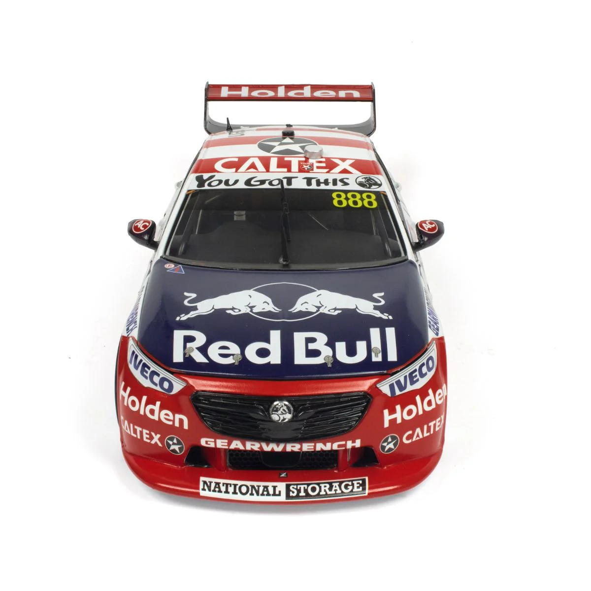 HOLDEN ZB COMMODORE - RED BULL HOLDEN RACING - JAMIE WHINCUP/CRAIG LOWNDES #888 - 2019 - RETRO LIVERY - BATHURST 1000 - 4th place - 1:43 Scale Diecast Model Car - Image 4
