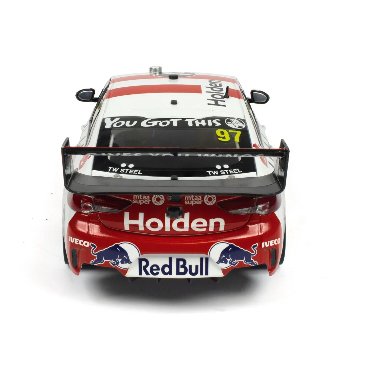 HOLDEN ZB COMMODORE - RED BULL HOLDEN RACING - SHANE VAN GISBERGEN/GARTH TANDER #97 - 2019- RETRO LIVERY - BATHURST 1000 - RUNNER-UP - 1:43 Scale Diecast Model Car - Image 5